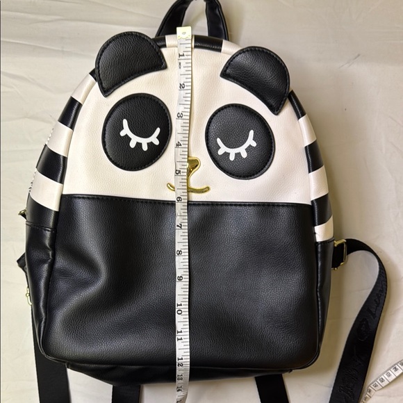 Betsey Johnson Black and White Panda Backpack with Playful Design - Picture 3 of 11